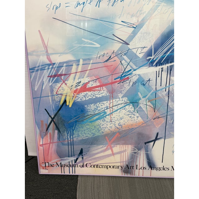 Michael Heizer Geometric Extraction 1984 Moca Exhibition Poster, Signed For Sale - Image 9 of 12