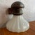 Industrial Antique Industrial Cast Iron Wall Sconce With Milk Glass Shade For Sale - Image 3 of 12