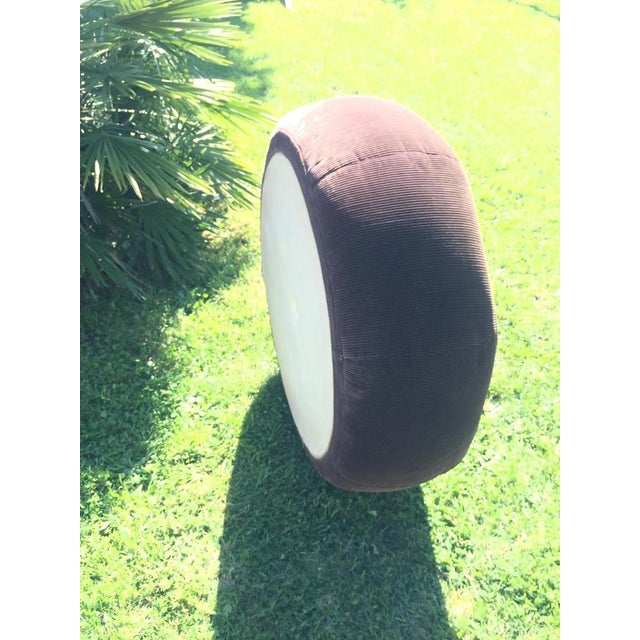 Large Vintage Pouf, 1960s For Sale - Image 15 of 16