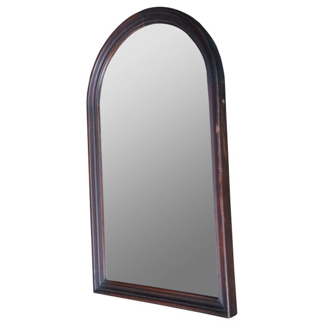 Early 20th Century Mahogany Dome Top Swivel Dressing Table Dresser Vanity Mirror For Sale - Image 13 of 13