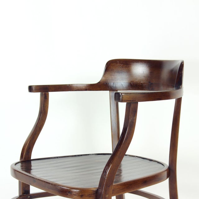 Brown Antique Bentwood Armchair by Otto Wagner, 1900s For Sale - Image 8 of 18