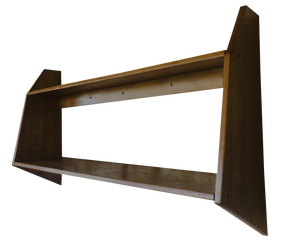 Mid-Century Two-Tier, Wall Mount Shelf