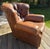 Brown Restoration Hardware Churchill Leather Lounge Chair For Sale - Image 8 of 18