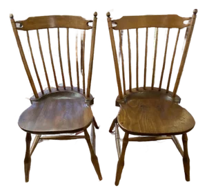 Mid Century LE Partridge Windsor Chairs - Set of 2