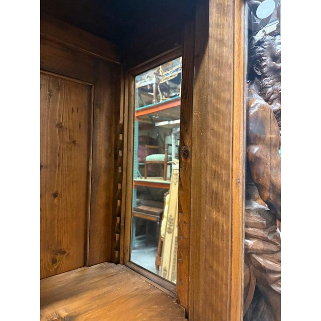 Luigi Frullini Attributed Carved Italian Bookcase Bookshelf Vitrine Circa 1870 For Sale - Image 11 of 11