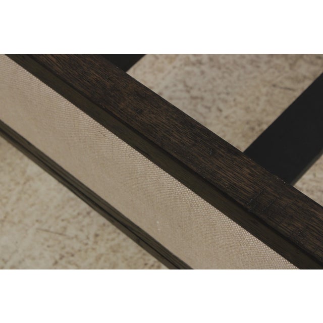 Textile Restoration Hardware King Size Upholstered Bed For Sale - Image 7 of 18