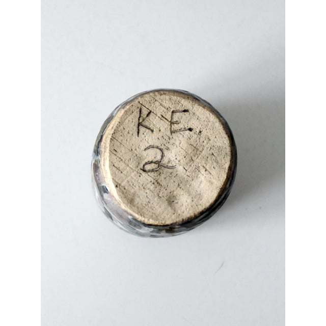 Late 20th Century Vintage Studio Pottery Vase For Sale - Image 5 of 9