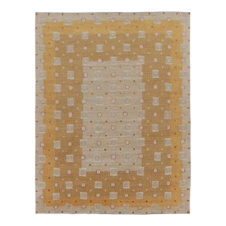 Rug & Kilim's Oversized Scandinavian Rug With Textural High-Low Design For Sale