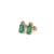 Natural Emerald Diamond Stud Earrings 14k Yellow Gold 1.59 TCW Certified For Sale In New York - Image 6 of 12