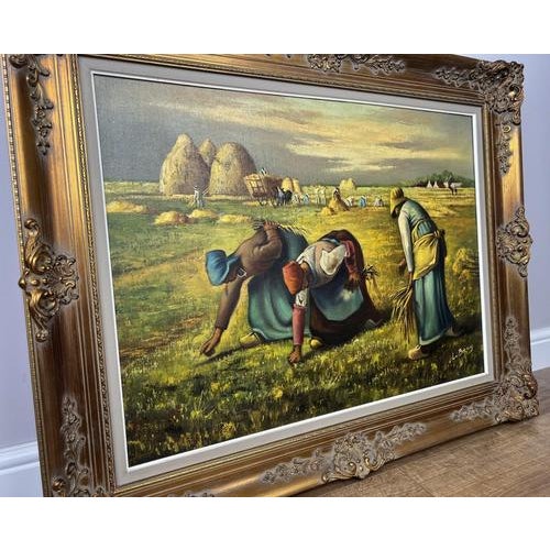 Harvest Scene, Oil, Framed For Sale - Image 13 of 18