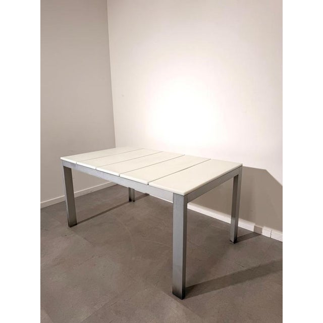 Silver Flat Dining Table by Mario Ruiz for Gandia Blasco For Sale - Image 8 of 8