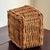 Tan Petite Handwoven Vintage Storage Basket For Sale - Image 8 of 10