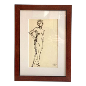 Andre Derain Ink on Paper Drawing, Femme Nue Debout