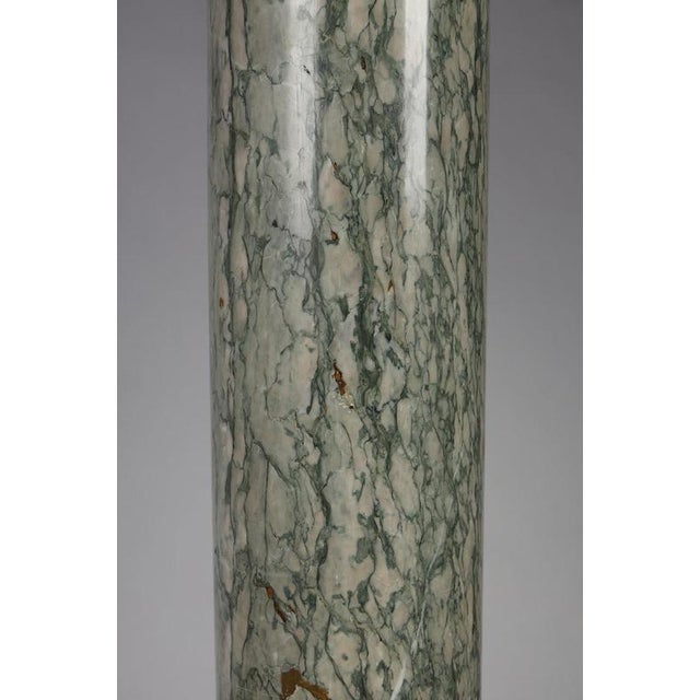 Green Green Estours Marble Columns with Corinthian Capitals, 1900, Set of 2 For Sale - Image 8 of 18