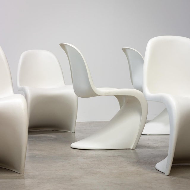 Modern Dining Chairs Vitra by Verner Panton for Vitra, 1990s, Set of 8 For Sale - Image 3 of 11