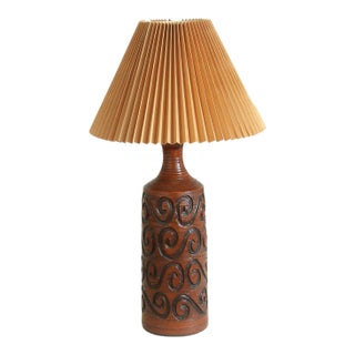 Spiral Brutalist Table Lamp For Sale