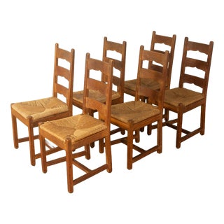 Brutalist Dining Chairs, Set of 6 For Sale