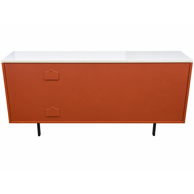 Mid-Century Modern: Four Hands Barton Tucker Console Table – Sliding Door For Sale - Image 4 of 7