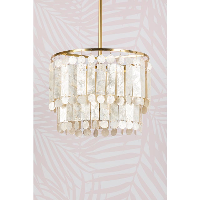 2020s Mitzi Melisa 16 in. 3 Light Pendant in Aged Brass Finish For Sale - Image 5 of 8