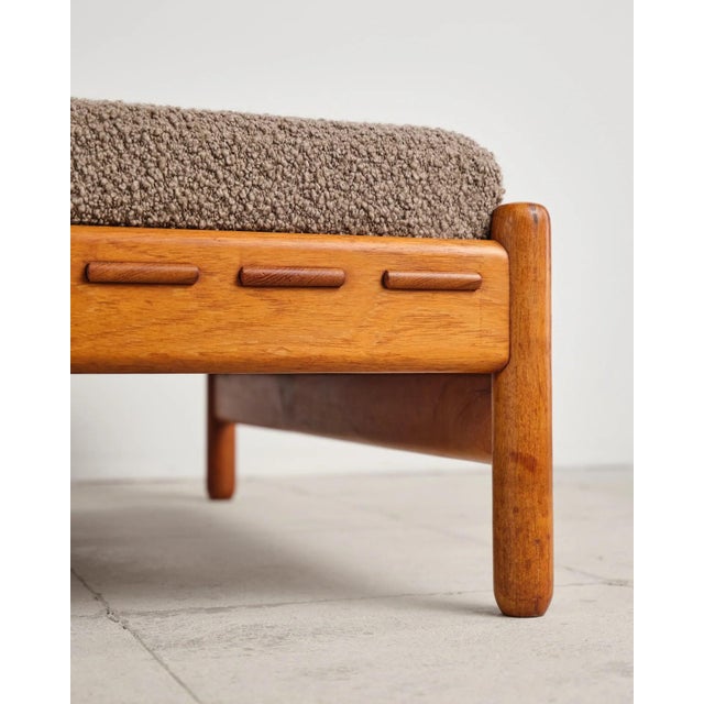 Daybed in Teak and Bouclé Upholstery, Denmark, 1960s For Sale - Image 16 of 17