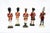 Antique 20th Century Soldiers in Polychrome Capodimonte Porcelain, Naples, Set of 5 For Sale - Image 4 of 6