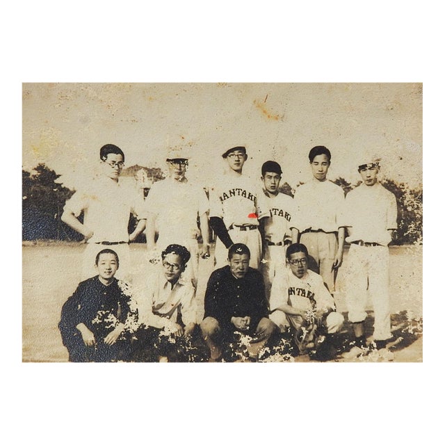 Vintage Japanese Team Snapshot Photograph For Sale