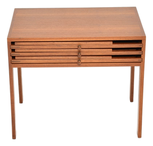 Vintage Danish Teak Nesting Tables by Illum Wikkelso, 1960, Set of 4