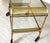 1960s Mid-Century Brass & Glass Bar Cart with Perforated Gallery, 1960s For Sale - Image 5 of 16