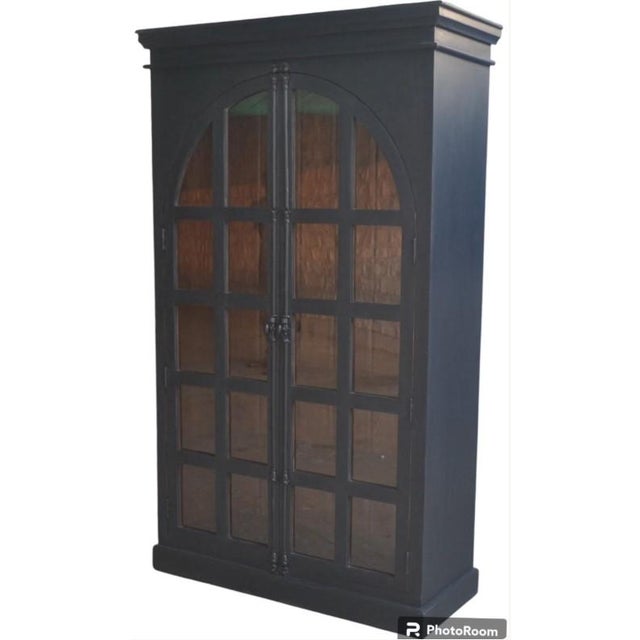 Add stylish storage to the living room, dining room, office, or retail display with this contemporary solid wood bookcase...