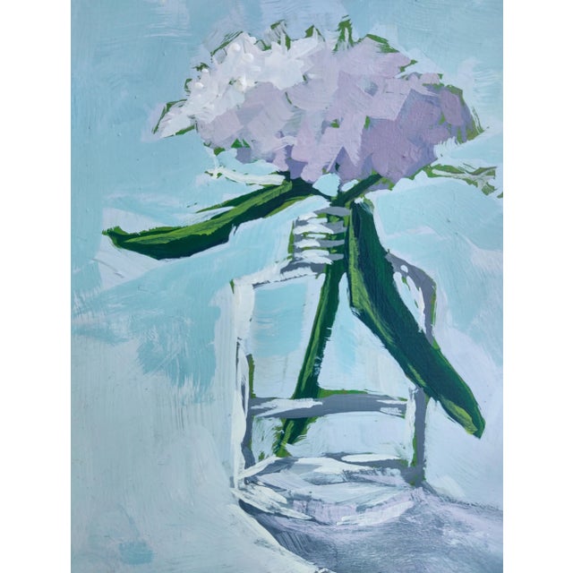 "Resurrection #2" Contemporary Impressionist Style Floral Still Life Acrylic Painting by Linda McDonough For Sale - Image 10 of 11