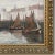 Greige Antique Framed Oil Painting on Canvas by G. Hodeige Dated 1936 For Sale - Image 8 of 13