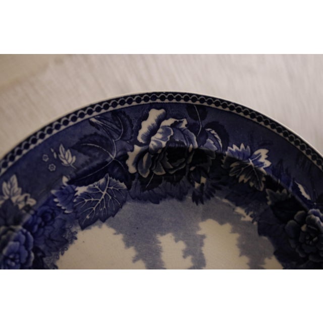 Ceramic 1892 Wedgwood Flow Blue Library of Congress Plate For Sale - Image 7 of 11