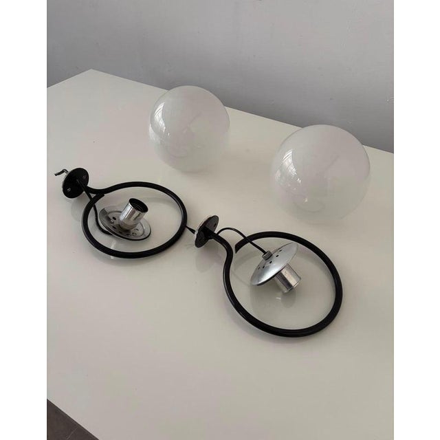 Model 238/1 Wall Sconces attributed to Gino Sarfatti for Arteluce, 1960s, Set of 2 For Sale - Image 6 of 7