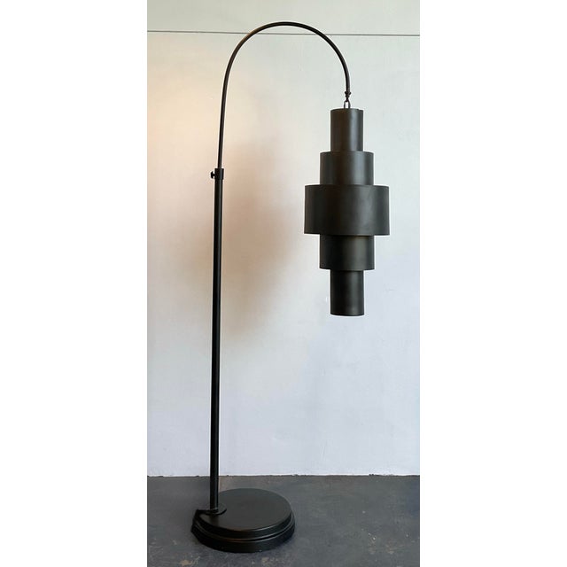 Vintage Global Views Arc Floor Lamp For Sale - Image 9 of 12