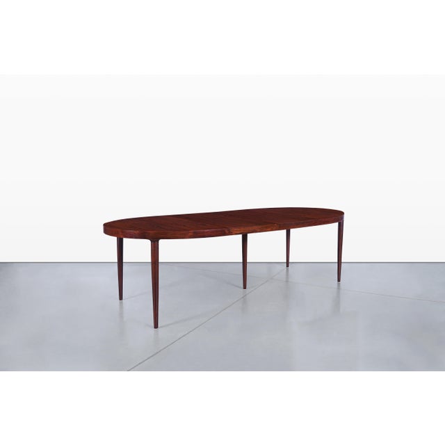 Danish Modern Expanding Rosewood Dining Table by Harry Ostergaard for Moreddi For Sale - Image 9 of 15