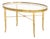 Maison Jansen Style Faux Bamboo Brass Coffee Table For Sale