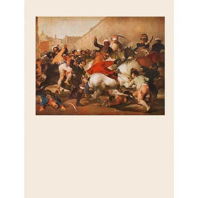 An impressive vintage First Edition photogravure (print) of painting "The Second of May 1808", also known as "The Charge...
