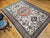 Persian Vintage Persian Ardabil Rug, Hand-Knotted Wool, Geometric Pattern, Ivory & Brick, 8x11 For Sale - Image 3 of 16