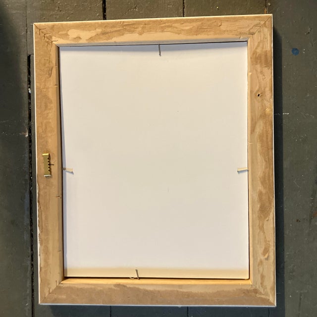 Contemporary Original Wayne Cunningham Abstract Collage/Lithograph Print Framed For Sale - Image 4 of 4