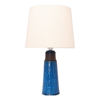 Blue Ceramic Table Lamp by Nils Kähler for Kähler, 1960s For Sale