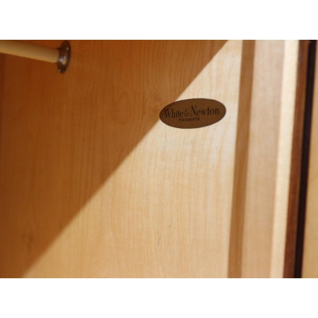 Mid Century Modern Vintage Teak Armoire Wardrobe by White and Newton Danish Style For Sale - Image 12 of 13
