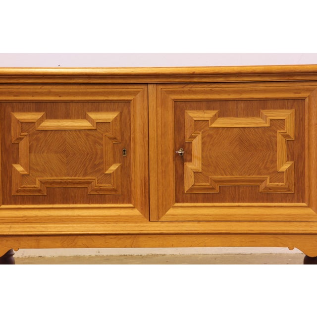 Brown Vintage Danish Low Sideboard in Oak, 1960s For Sale - Image 8 of 18