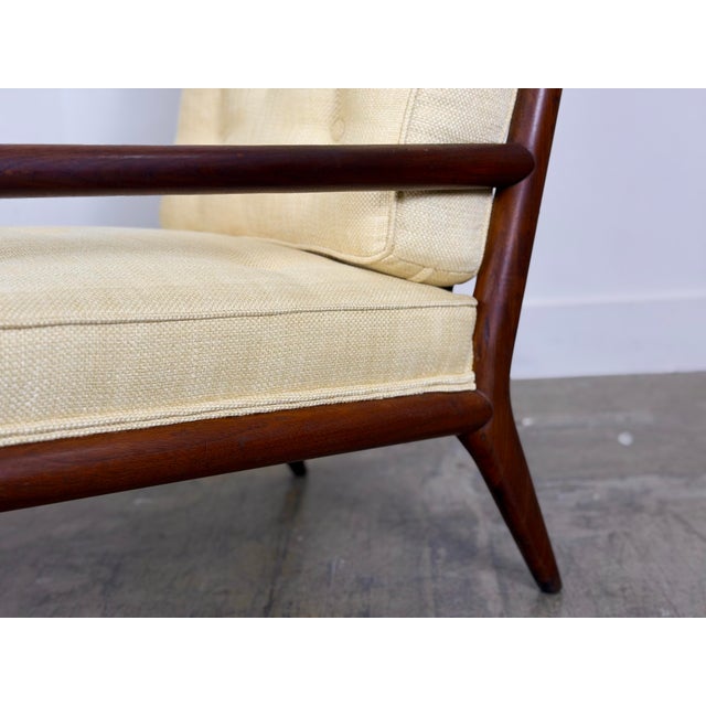 Wood 1950s Pair WWZ Chairs by t.h. Robsjohn-Gibbings for Widdicomb - Mid-Century Walnut Lounge Chairs For Sale - Image 7 of 12