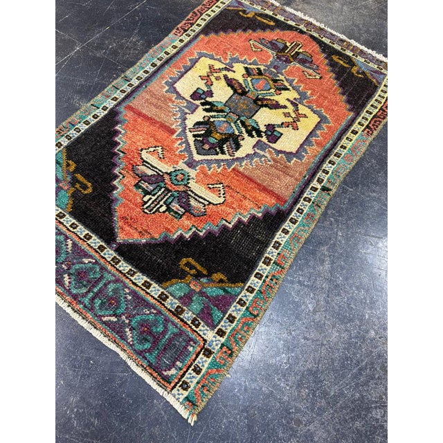 Early 21st Century Turkish Yastik Rug 1'8" x 2'10" For Sale - Image 5 of 6