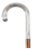 Antique Continental Silver Walking Stick Cane, 1890s For Sale