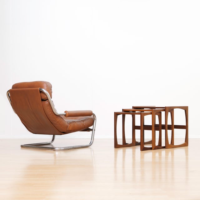 Mid Century Quadrille Nesting Side Tables Attributed to G Plan For Sale - Image 12 of 12
