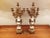 Vintage Italian Pair of 7-Light Gilt Bronze & Marble Figural Cherub Candelabras For Sale - Image 14 of 18