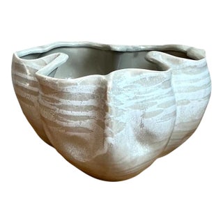 Vintage Organic Form Ceramic Bowl For Sale