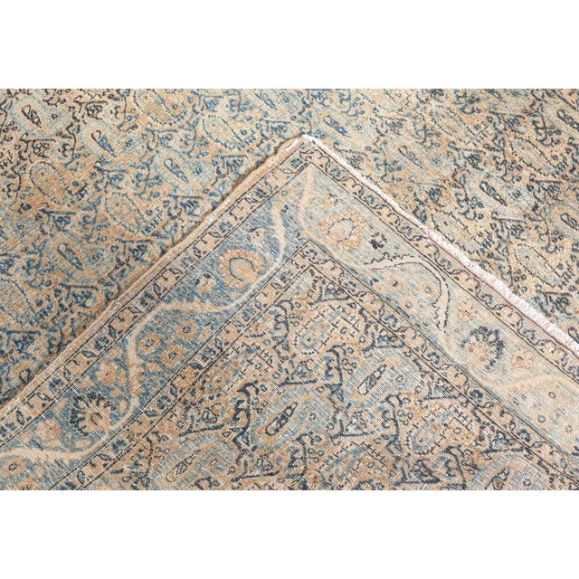 Authentic Persian Kirman Handmade Wool Rug For Sale - Image 4 of 9