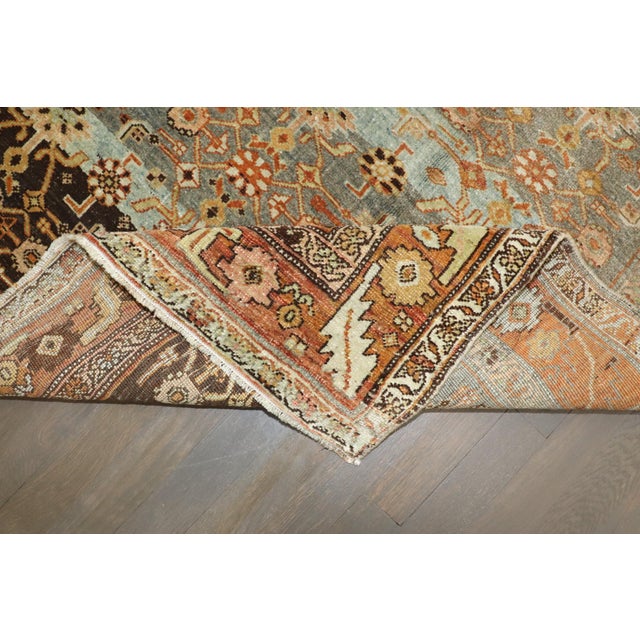 Antique Zabihi Collection Persian Bidjar Wide Carpet - 4'8" x 10'7" For Sale - Image 10 of 11